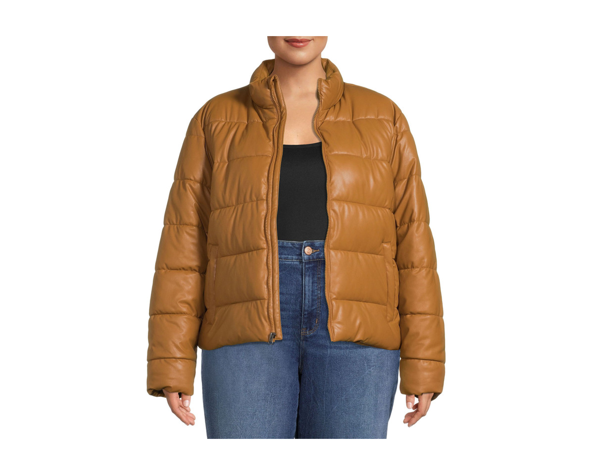 Time and Tru Women's and Plus Puffer Jacket