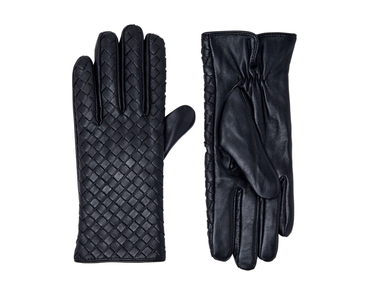 Scoop Women’s Leather Basketweave Gloves